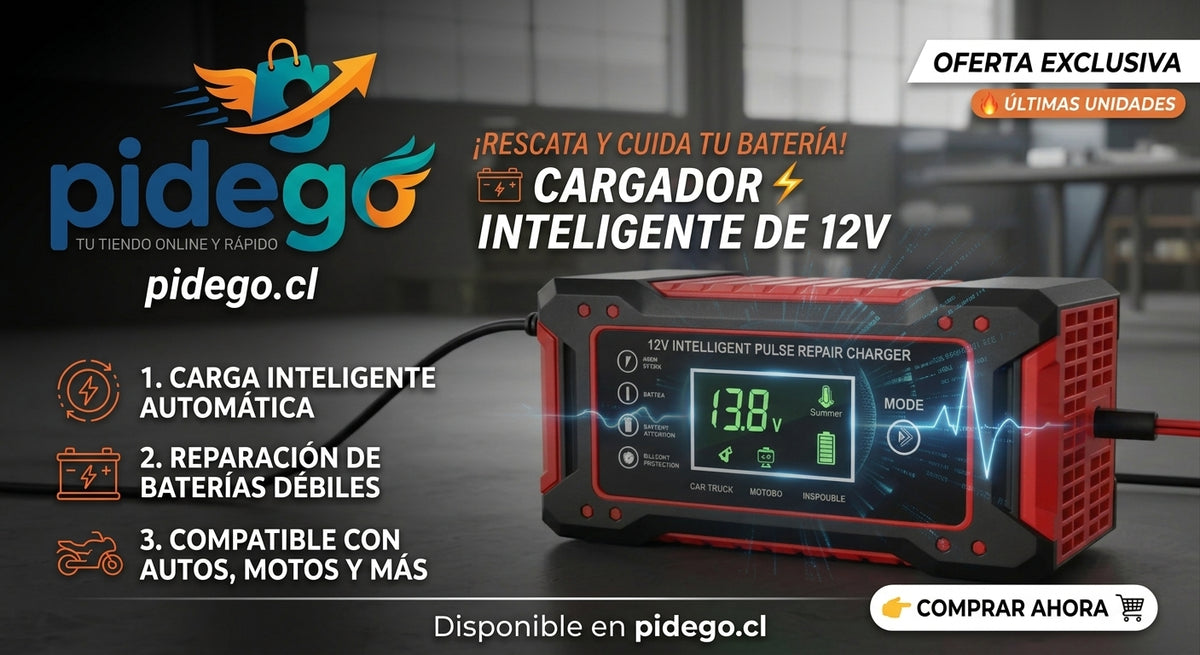 CARGADOR REPARADOR DE BATERIAS PARA AUTO