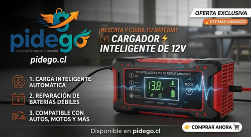 CARGADOR REPARADOR DE BATERIAS PARA AUTO