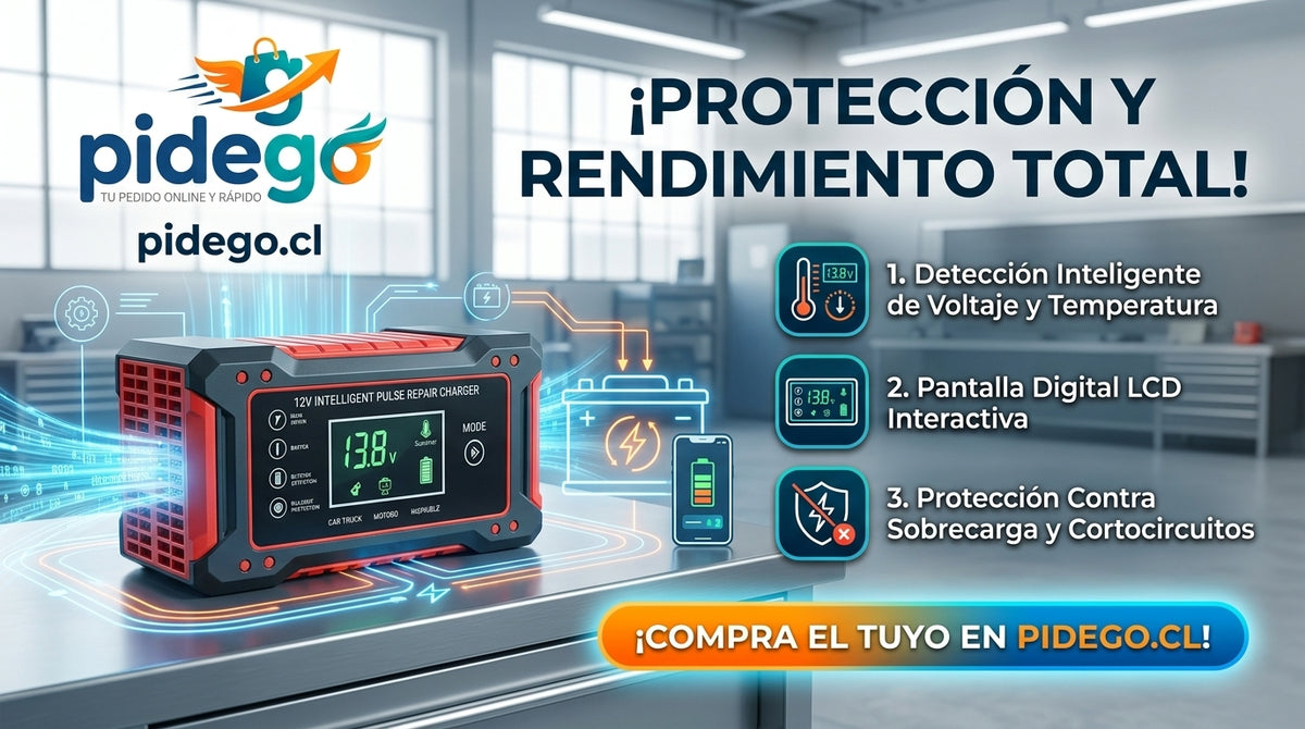 CARGADOR REPARADOR DE BATERIAS PARA AUTO